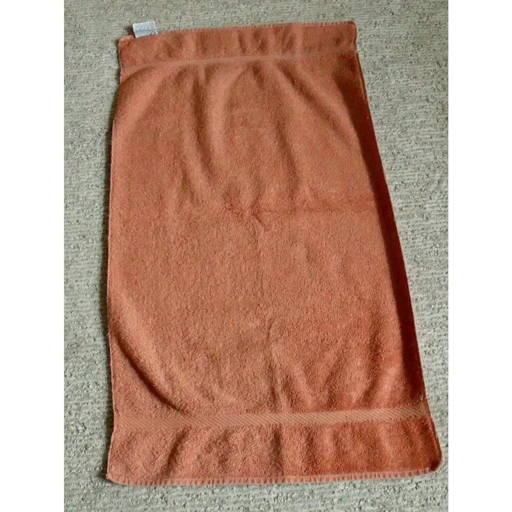 Royal Velvet Velur by Fieldcrest Peach Bath Hand Towel Set Combed Cotton Face